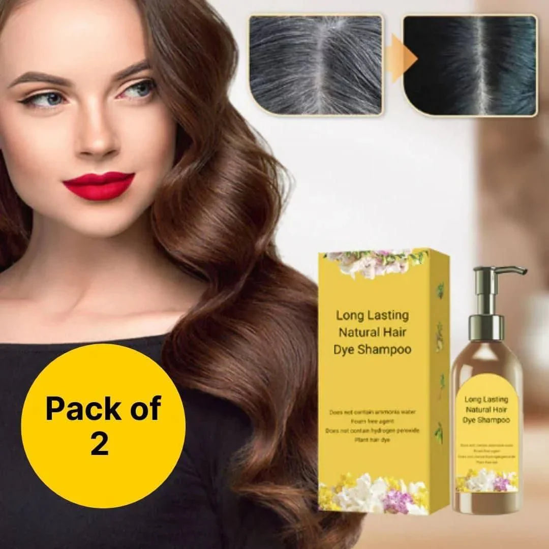Long Lasting Natural Hair Dye Shampoo Buy 1 Get 1 Free
